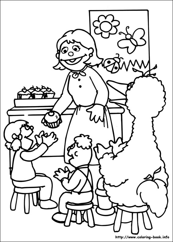 Sesame Street coloring picture